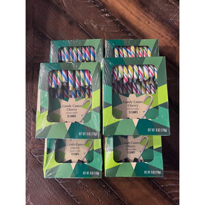 Walgreens Candy Canes Cherry 6 oz Green Multi-color Includes 6 Boxes